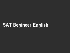 Online quiz SAT Begineer English